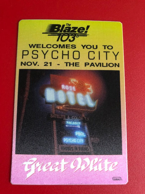 Great White - Psycho City Tour 1992 Radio Promo - Backstage Pass