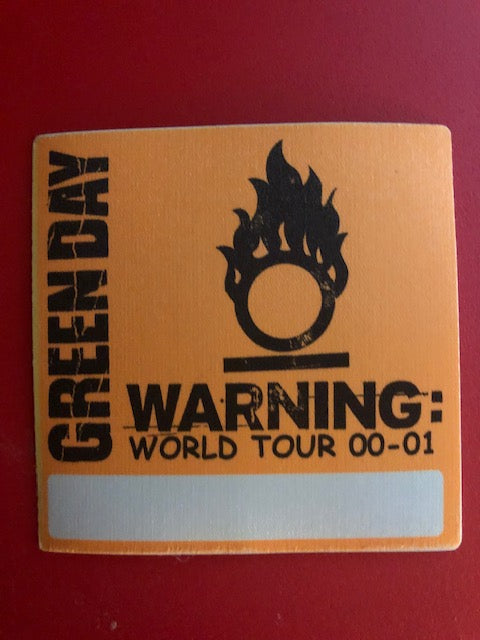 Collection of Green Day Backstage Passes
