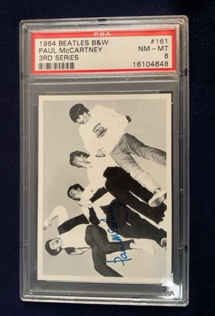 The Beatles - Paul McCartney Bubble Gum Card - Certified Mint Condition 1964