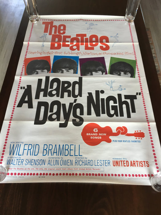 The Beatles - A Hard Day's Night - Movie Poster - Original