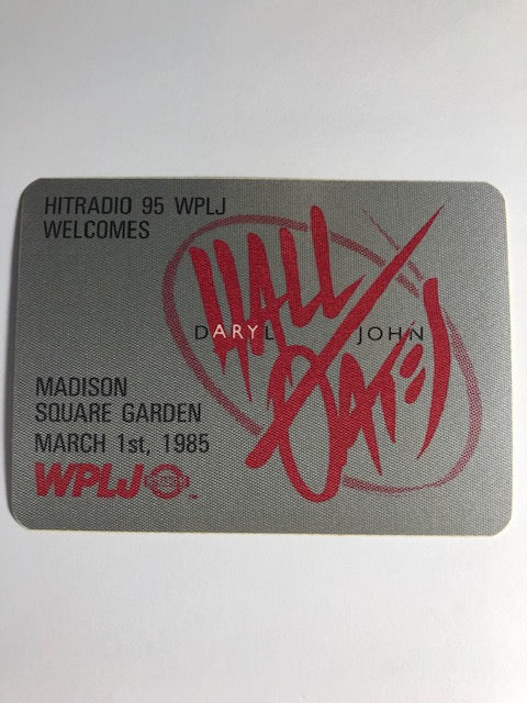 Hall & Oates - Madison Square Garden 1985 - Backstage Pass