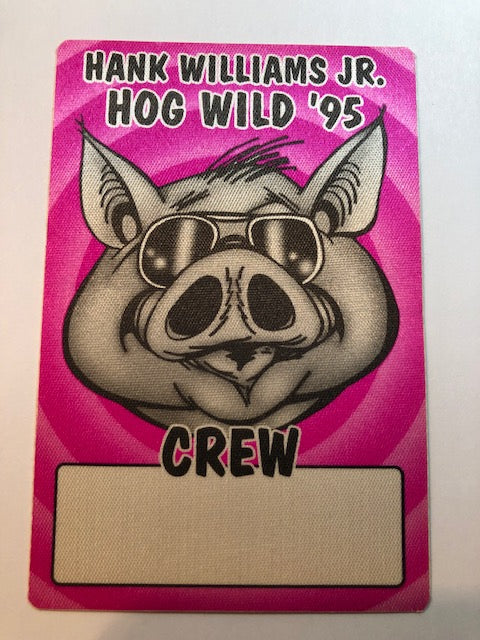 Hank Williams Jr - Hog Wild Tour 1995 - Backstage Pass