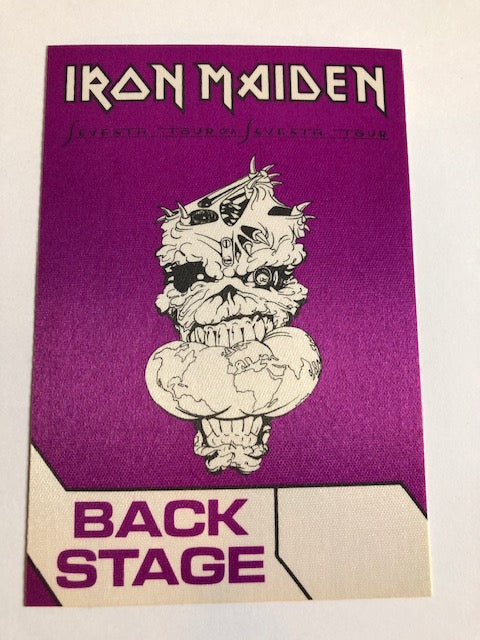 Iron Maiden - Seventh Son of a Seventh Son Tour 1988 - Backstage Pass