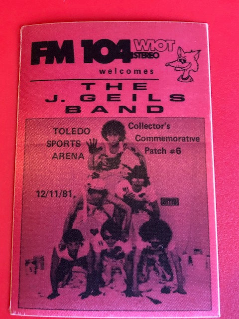 J. Giles Band - Concert at the Toledo Sports Arena - Radio Promo - Backstage Pass  **Rare