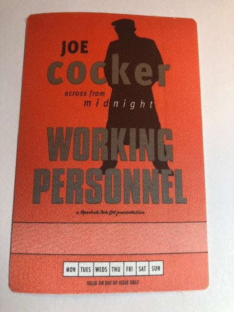 Joe Cocker - Across from Midnight Tour 1997 - Backstage Pass