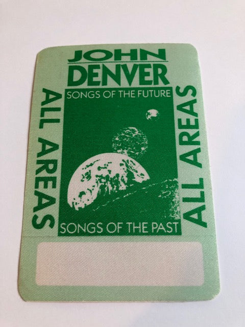 John Denver - Songs of the Future 1988 Tour - Backstage Pass  ** Rare