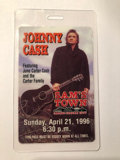Johnny Cash - Sam's Town Casino 1996 - Backstage Pass