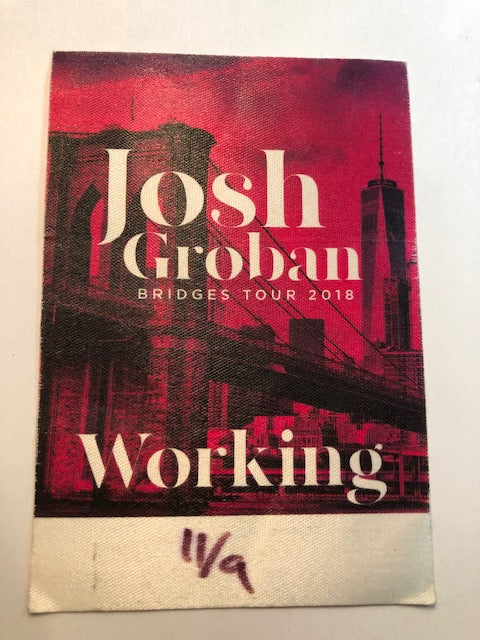 Josh Groban - Bridges Tour 2018 - Backstage Pass
