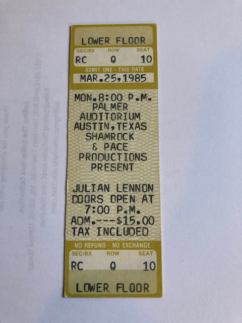 Julian Lennon - Concert at Palmer Auditorium- ** Rare Collectors Item