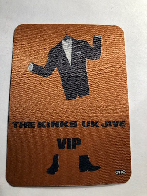 The Kinks - UK Jive Tour 1989 - Backstage Pass