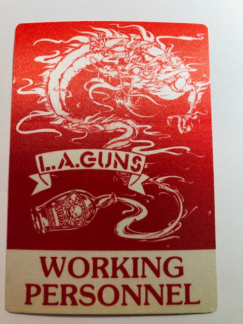 LA Guns - Cocked and Loaded Tour 1990 - Backstage Pass