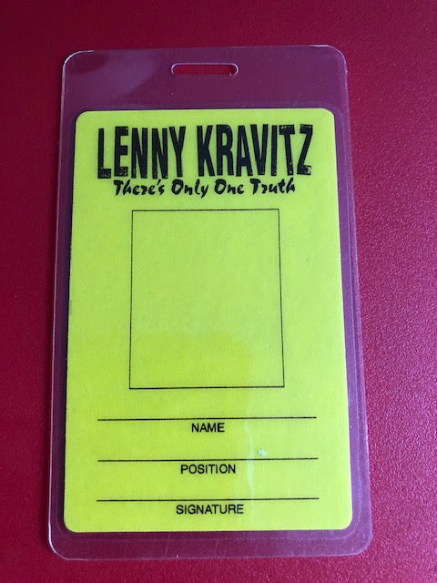 Lenny Kravitz - There's Only One Truth Tour 1991 - Backstage Pass