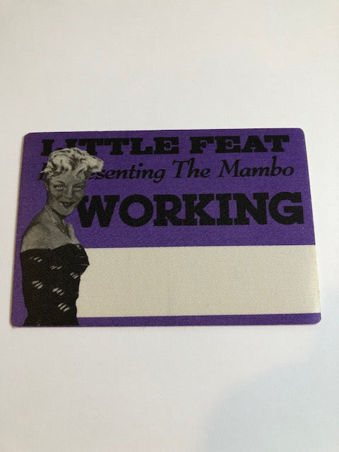Little Feat - Representing Mambo Tour 1990 - Backstage Pass