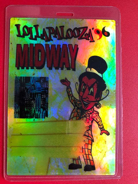 Lollapalooza 1996 Oversized Backstage Pass