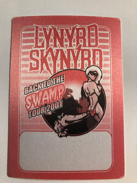 Lynyrd Skynrd - Back to the Swamp Tour 2001 - Backstage Pass