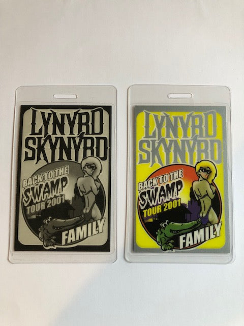 Lynyrd Skynyrd - Back to the Swamp Tour 2001 - Backstage Pass