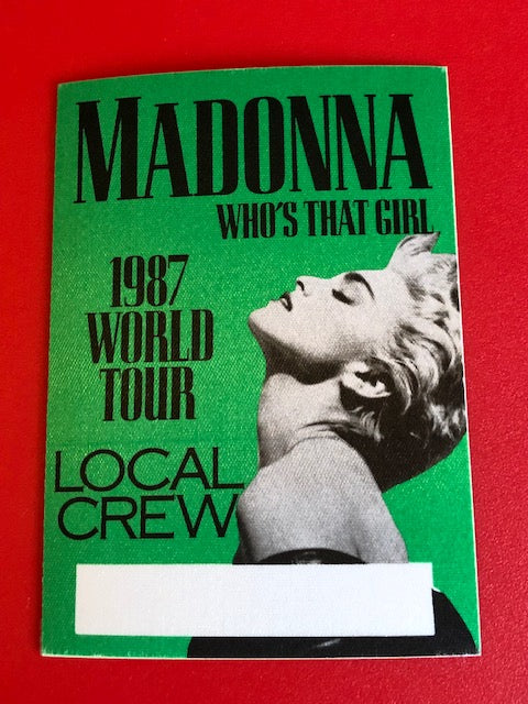 Madonna - Who's that Girl Tour 1987 - Backstage Pass