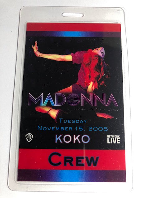 Madonna - Confessions on the Dance Floor Tour 2005 - Backstage Pass