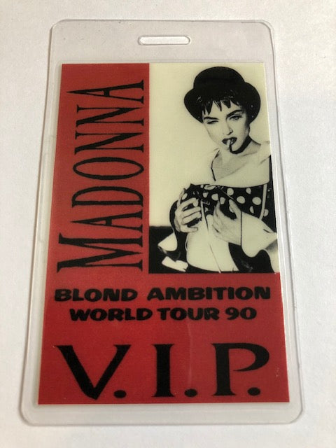 Madonna - Backstage Pass - Blond Ambition Tour - 1990