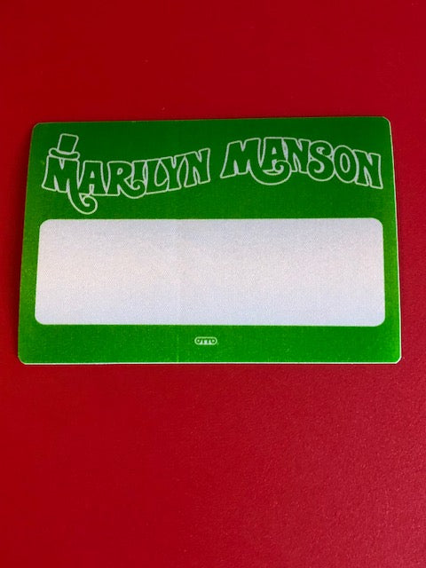 Marilyn Manson - Smells Like Children Tour 1995 - Backstage Pass