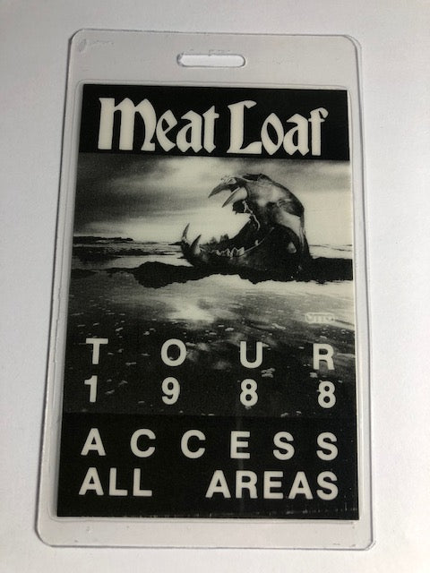 Meat Loaf - Lost Boys & Golden Girls Tour 1988 - Backstage Pass