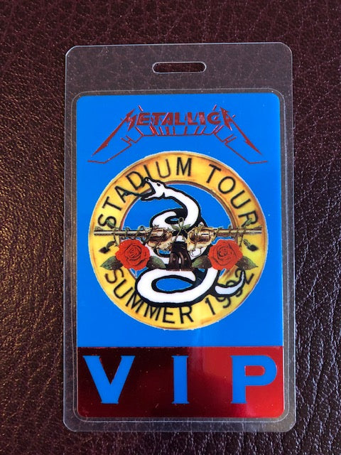 Metallica & Guns N' Roses - The Stadium Tour 1992 - *Foil - VIP Backstage Pass