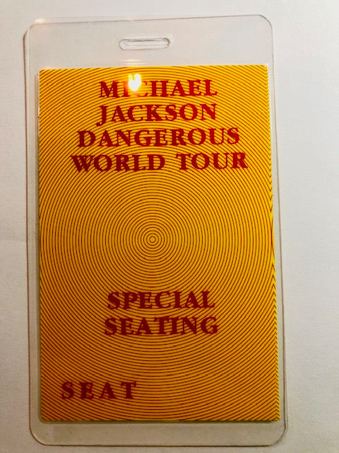 Michael Jackson - Dangerous Tour 1992 - Special Seating Backstage Pass