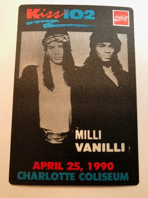 Milli Vanilli - Charlotte Coliseum Concert 1990 - Backstage Pass