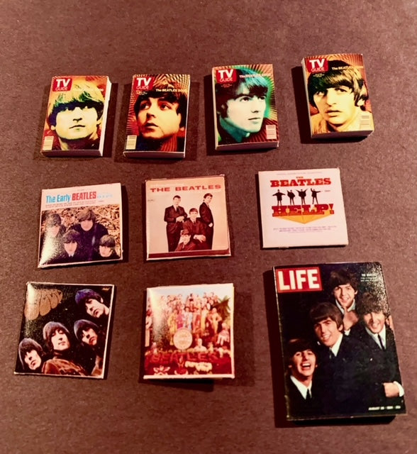 The Beatles - Miniature Album Covers, TV Guides, and a Life Magazine
