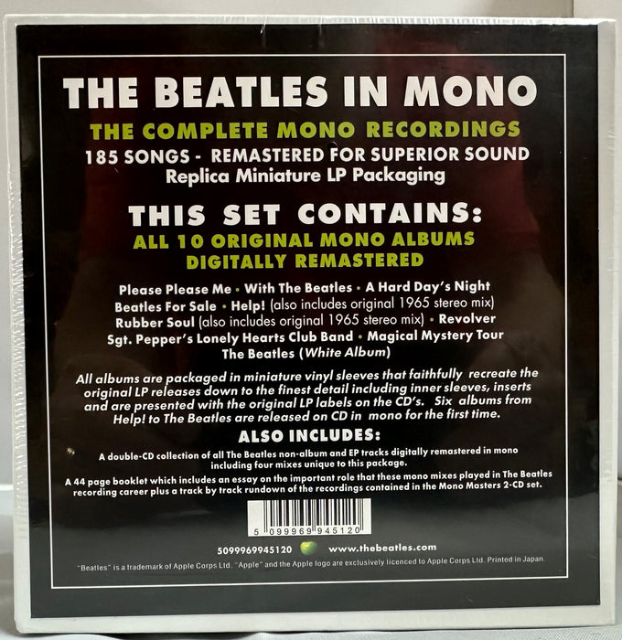 The Beatles - The Beatles in Mono - CD Sealed Boxed Set - Factory Sealed