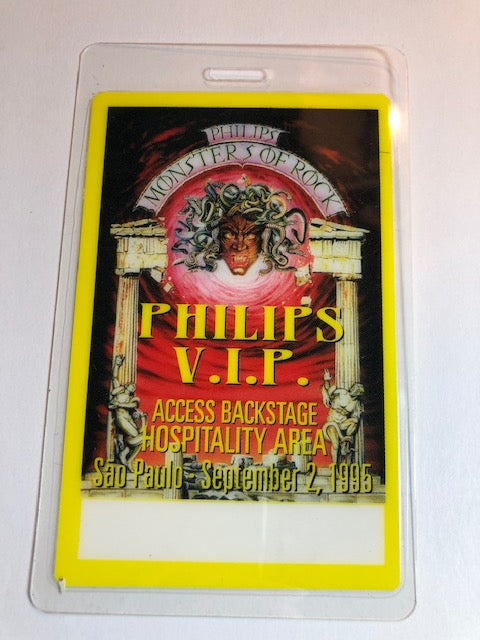 Special Event - Monsters of Rock - Sao Paulo 1995 - Ozzy Osbourne / Alice Cooper / Megadeth / Faith no More - Backstage Pass