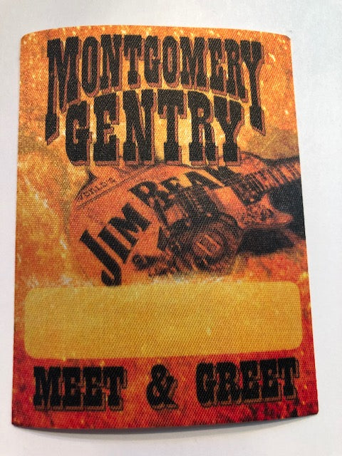 Montgomery Gentry - Jim Beam Tour 2001 - Backstage Pass