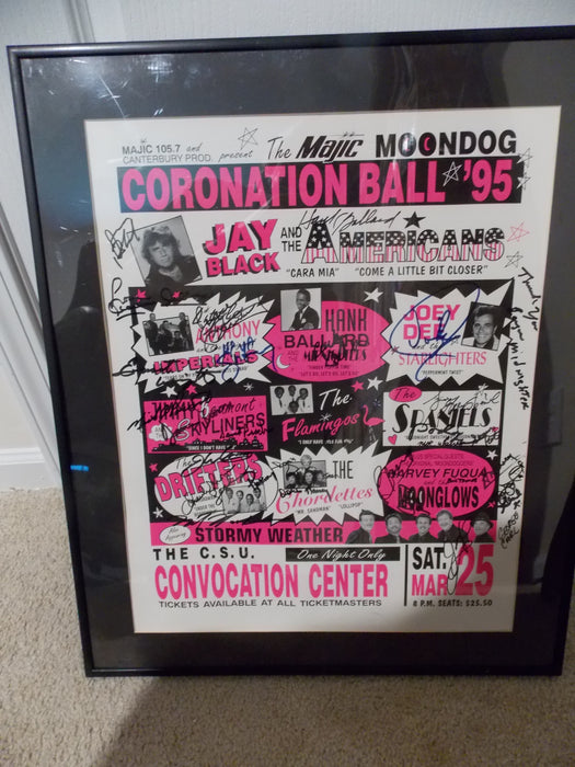 Moondog Coronation Ball Poster - Autographs -  21" x 26" - 1995