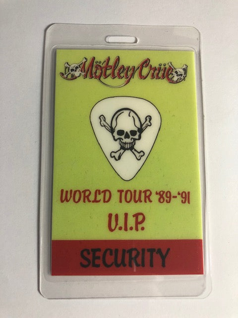 Motley Crue - Dr. Feelgood World Tour 1989-91 - Backstage Pass
