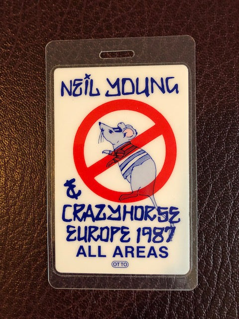 Neil Young & Crazyhorse - European Concert Tour 1987 - Backstage Pass
