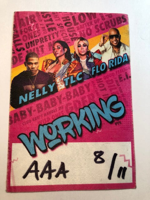 Nelly, TLC, Flo Rida Tour 2019 - Issued Backstage Pass