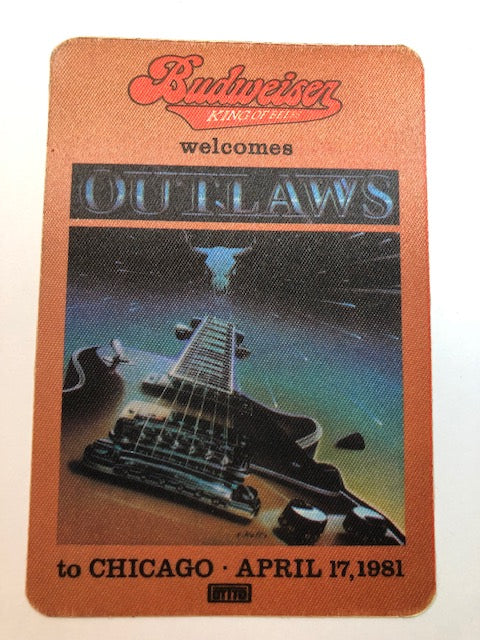 Outlaws - Ghost Rider Tour 1981 - Backstage Pass