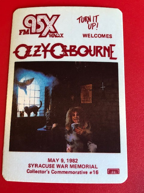 Ozzy Osbourne - Diary of a Madman Tour 1982 - Radio Promo - Backstage Pass ** Rare