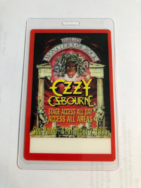 Special Event - Monsters of Rock - Ozzy Osbourne 1995 - Backstage Pass