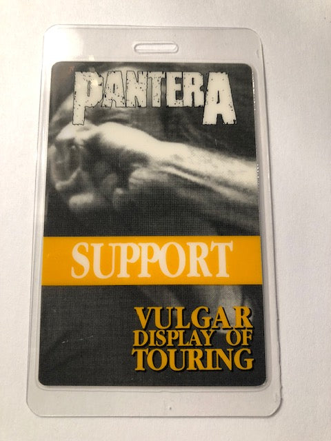 Pantera - Vulgar Display of Touring Tour 1992 - Backstage Pass ** Rare