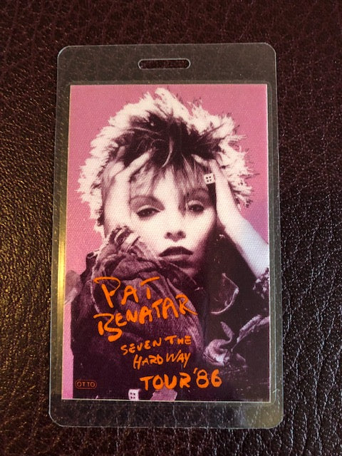 Pat Benetar - Seven the Hard Way Tour 1986 - Backstage Pass