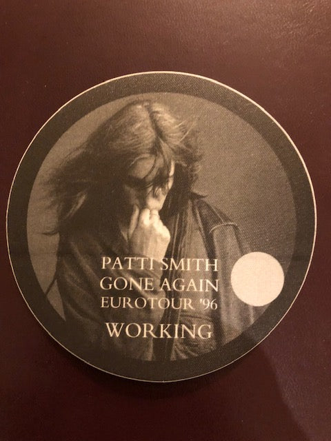 Patti Smith - Gone Again Euro Tour 1996 - Backstage Pass