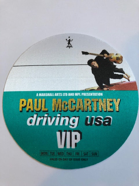 Paul McCartney - Driving USA Tour 2002 - Backstage Pass