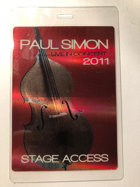 Paul Simon - Live in Concert 2011 - Hologram Backstage Pass