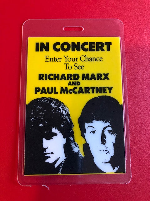 Paul McCartney & Richard Marx - Backstage Pass