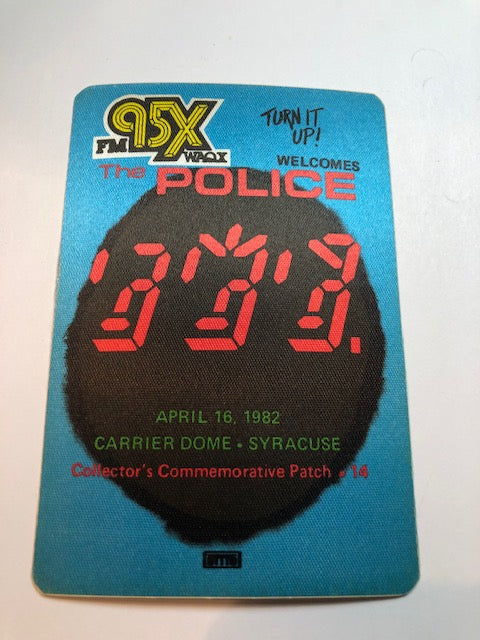 The Police - Radio 95X Promo for Syracuse Carrier Dome Concert - Backstage Pass - ** Rare