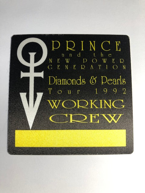 Prince - Diamonds & Pearls Tour 1992 - Backstage Pass