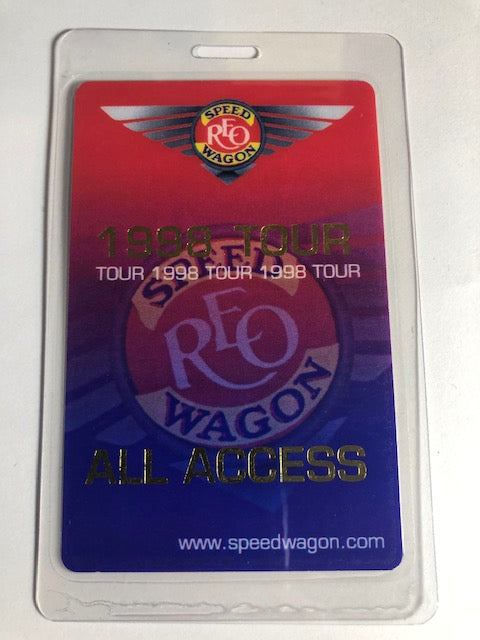 REO Speed Wagon - 1998 Tour - Backstage Pass