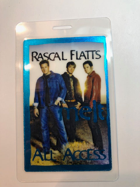 Rascal Flats - Melt Tour 2002 - Foil Backstage Pass