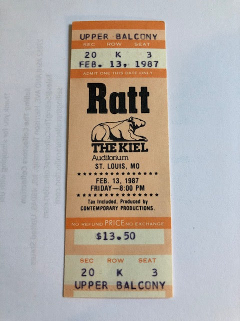 Ratt - Concert at Kiel Auditorium - Collectors Item